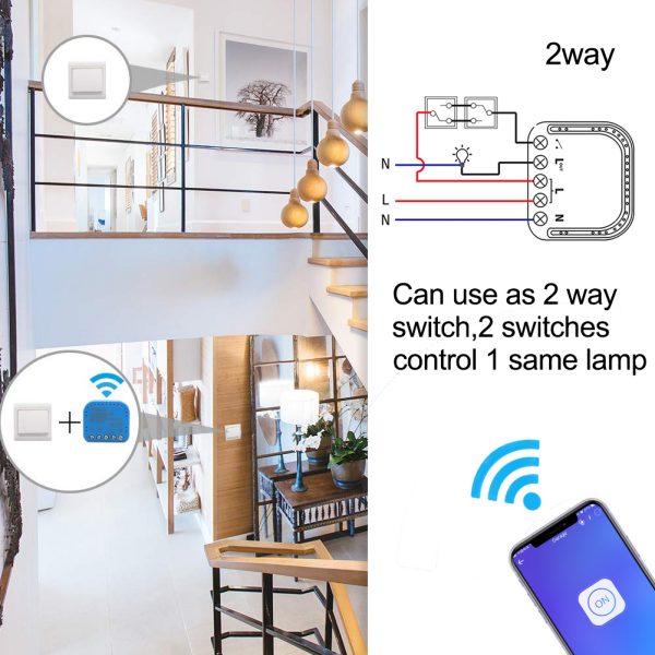 €24.99 for 4pcs Tuya MINI DIY One Way Smart Switch