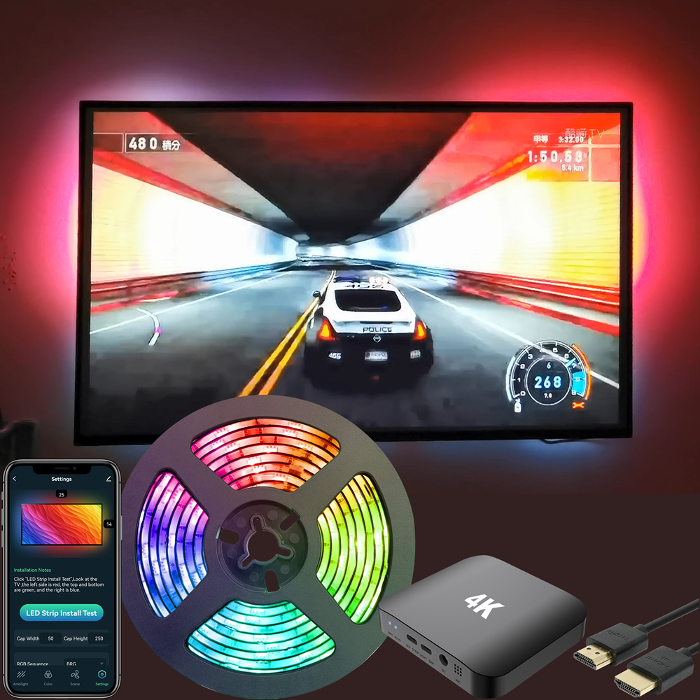 EACHEN Smart WiFi HDMI Sync Box RGBIC LED Strip TV Backlight (Tuya Smart  Life) - EACHEN-DIY YOUR SMART HOME